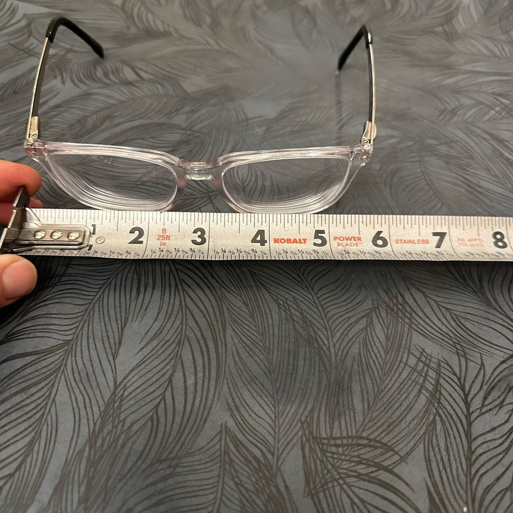 Clear Translucent Square Eyeglass Frames Men’s - image 4